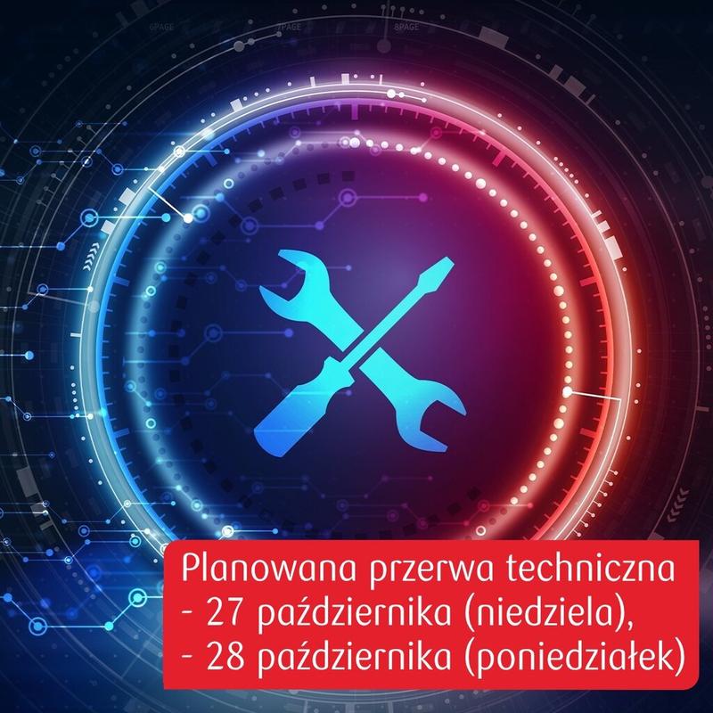 Czas trwania przerwy technicznej