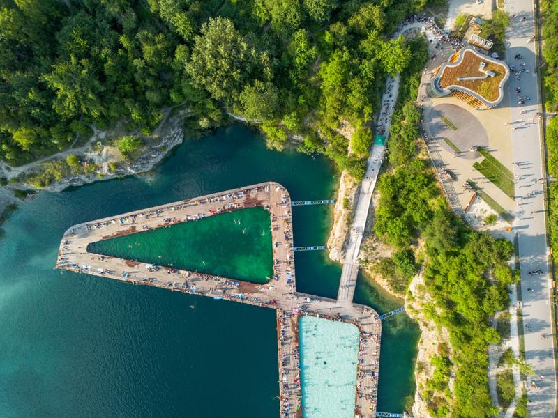 Trasy piesze i punkty orientacyjne Zakrzówek