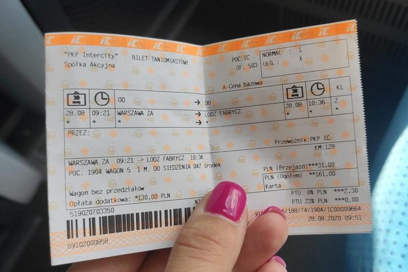 Ważność biletu kolejowego