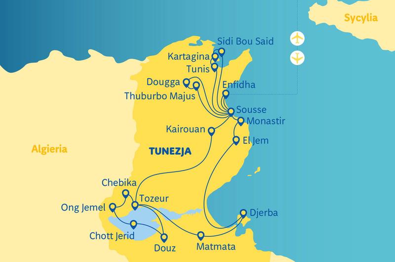 Czas lotu do Tunezji z Warszawy bez przesiadek – ile dokładnie potrwa podróż?