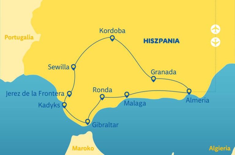 Jak długo trwa podróż samolotem z Katowic do Almerii?