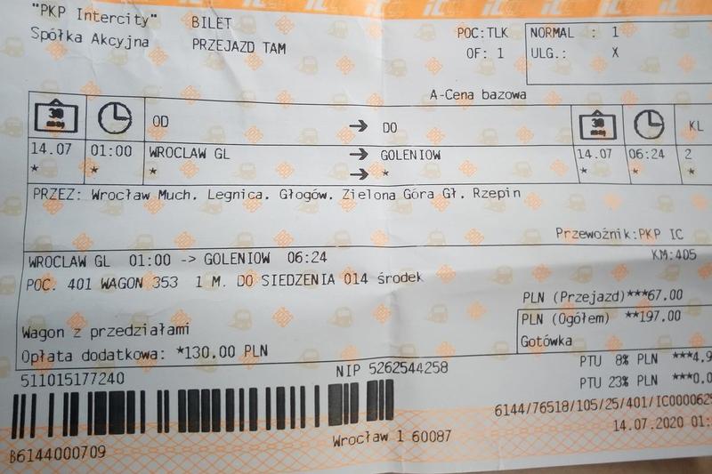 Taryfy opłaty i zniżki PKP międzynarodowe