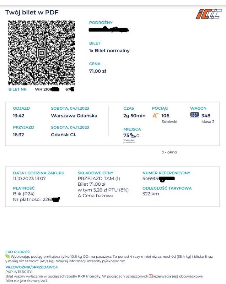 Zasady zwrotu biletów kolejowych