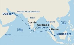 Jak długo trwa podróż samolotem z Dubaju do Singapuru?