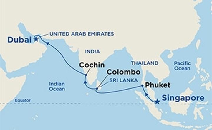 Jak długo trwa podróż samolotem z Dubaju do Singapuru?