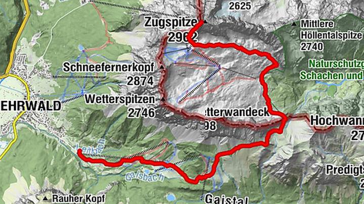Atrakcje na szczycie Zugspitze