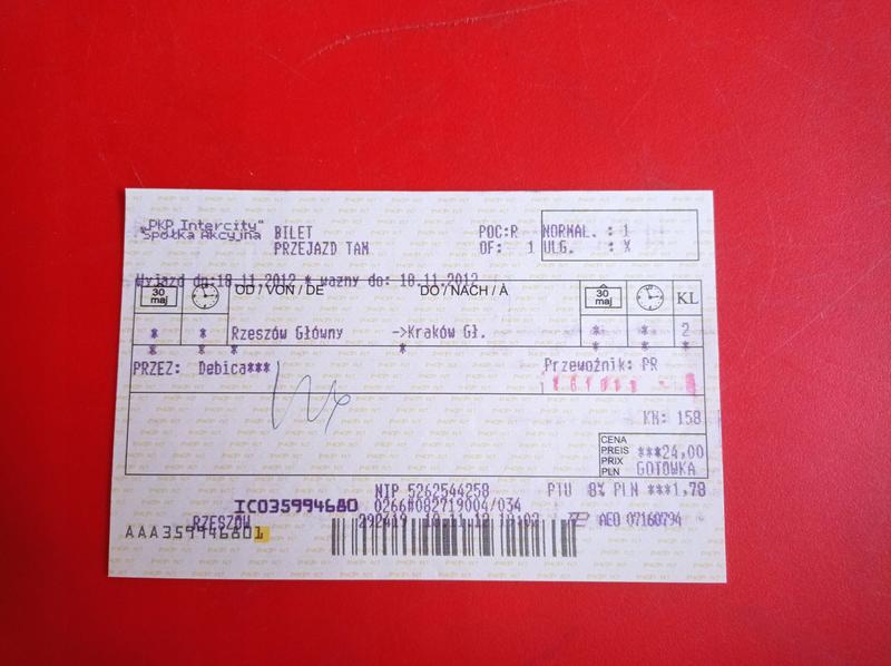 Zwrot biletu PKP Intercity